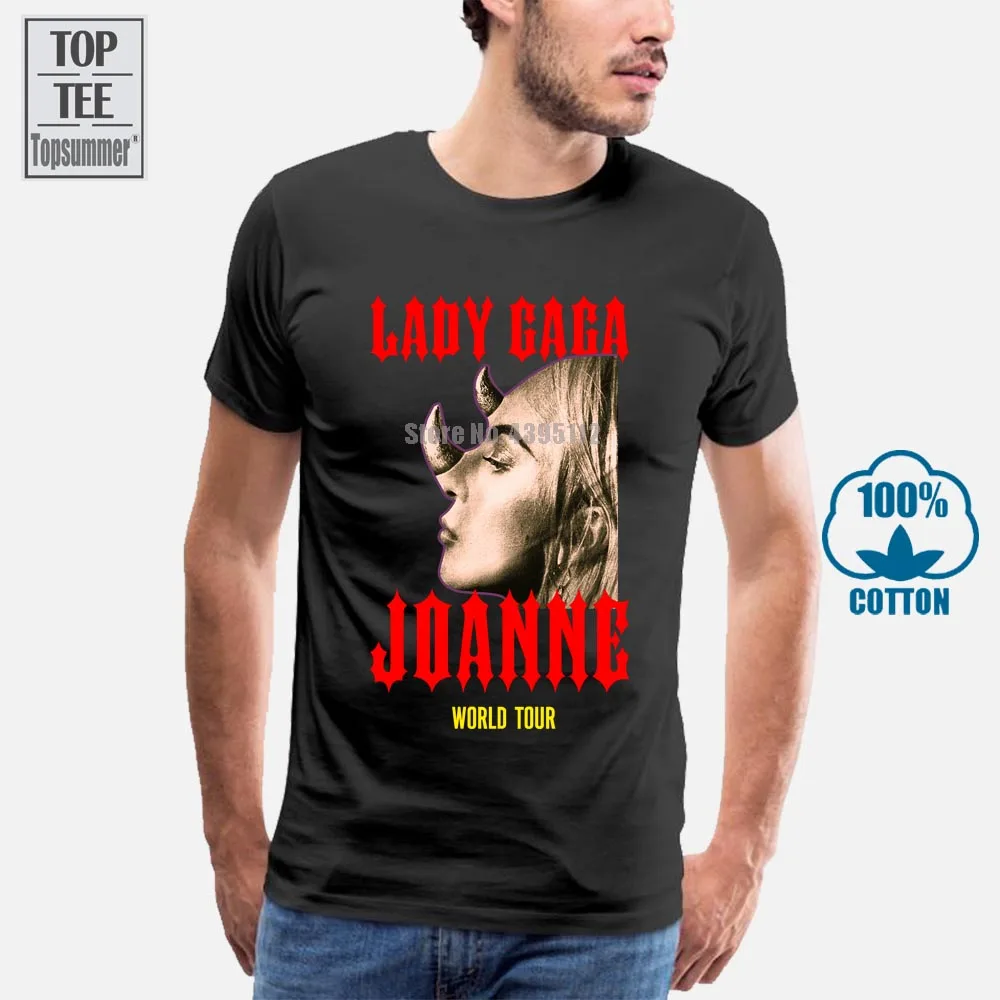Винтажная очень редкая женская футболка Gaga Joanne World Tour S Xxl с перепечаткой|Мужские