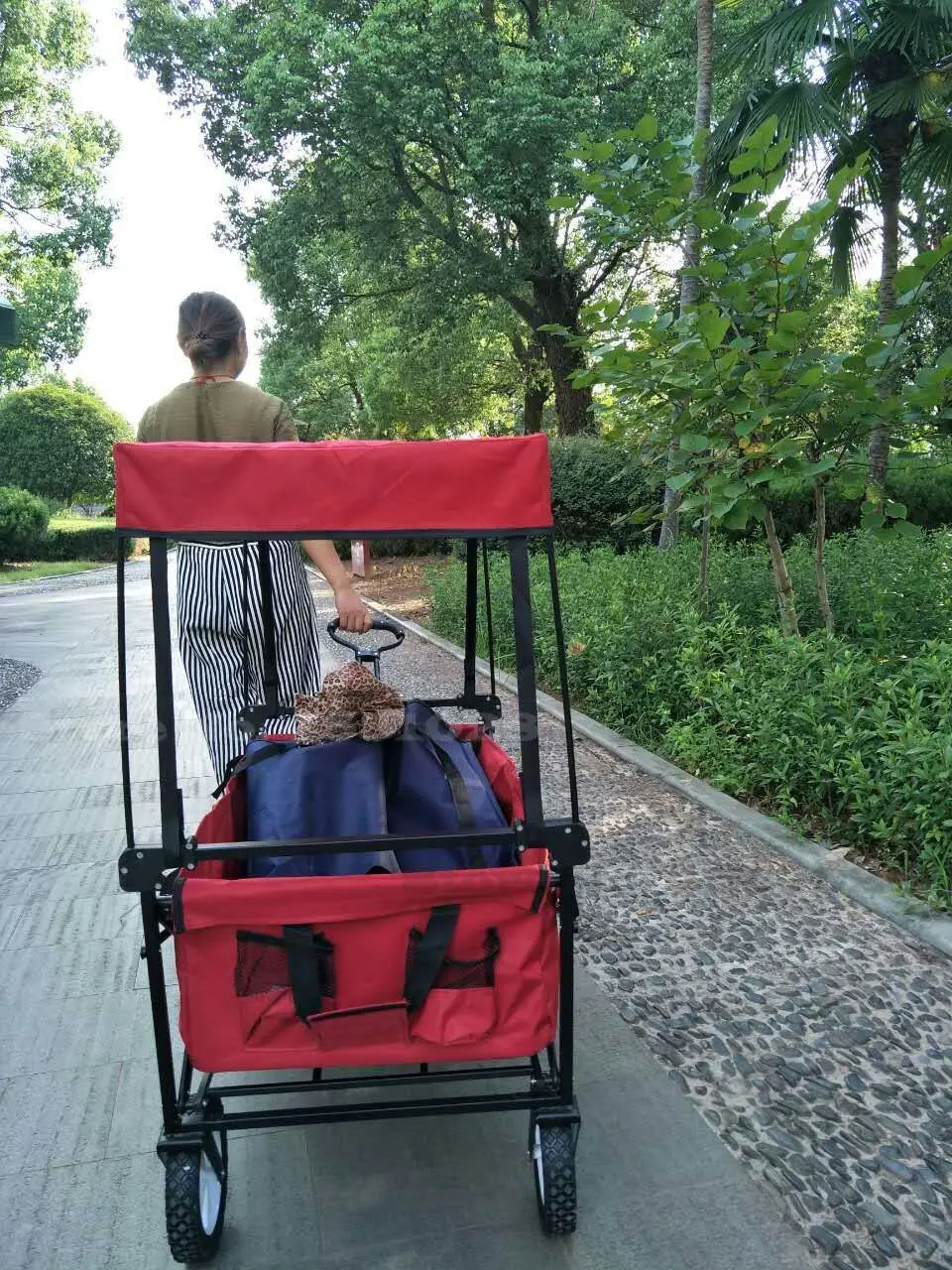 Многофункциональная портативная коляска из нержавеющей стали и ткани Оксфорд 13%