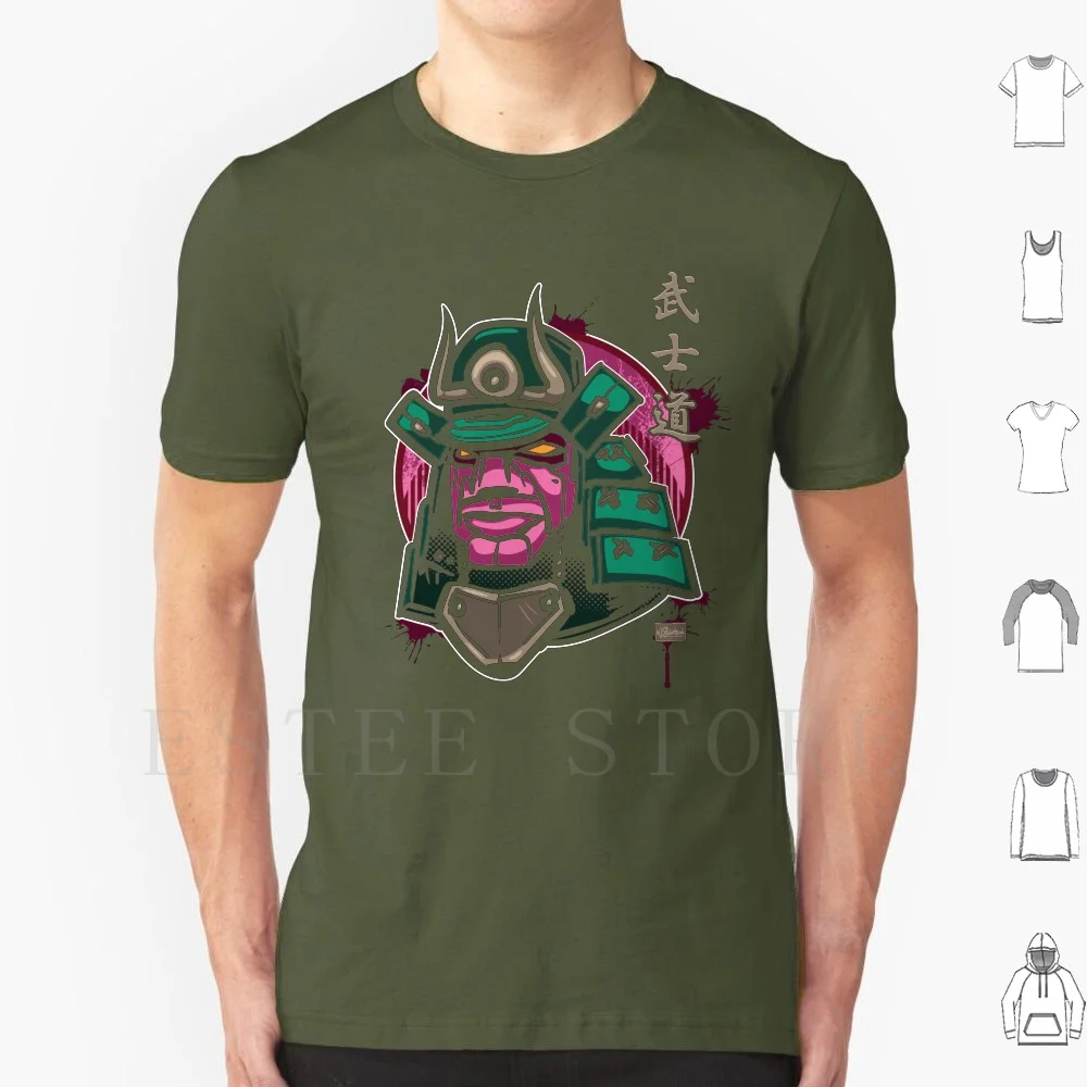 Bushido : The Way Of V2 T Shirt DIY большой размер 100% хлопок шлем Hannya Helmet Oni Япония Торонто Токио