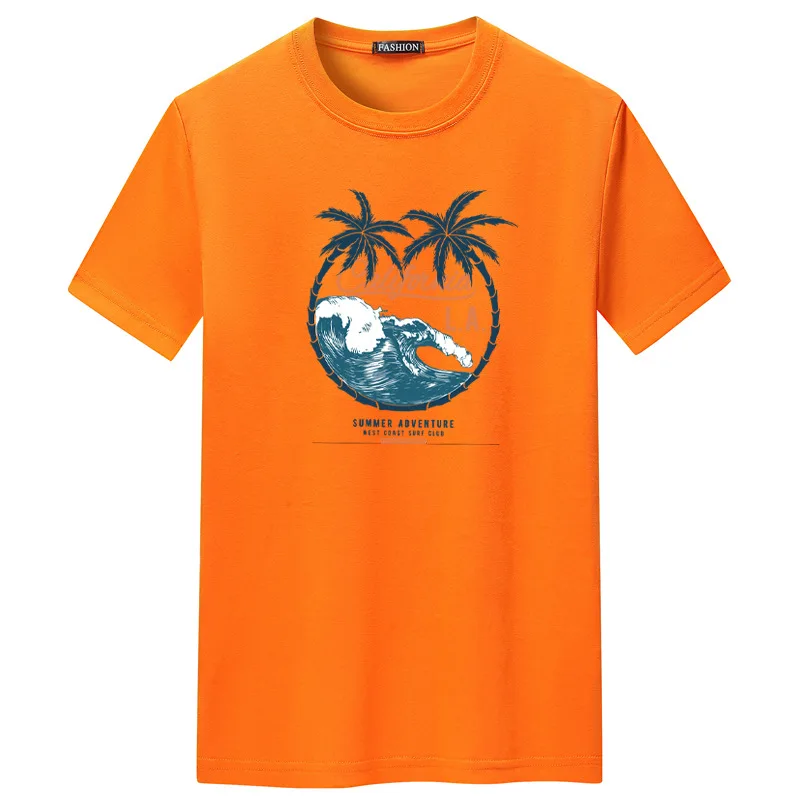 

2021 Summer New Arrival Casual Short-sleeved Plus Fat Plus Size Loose Thin Simple Tide Round Neck Wind Men T-shirt Free Shipping