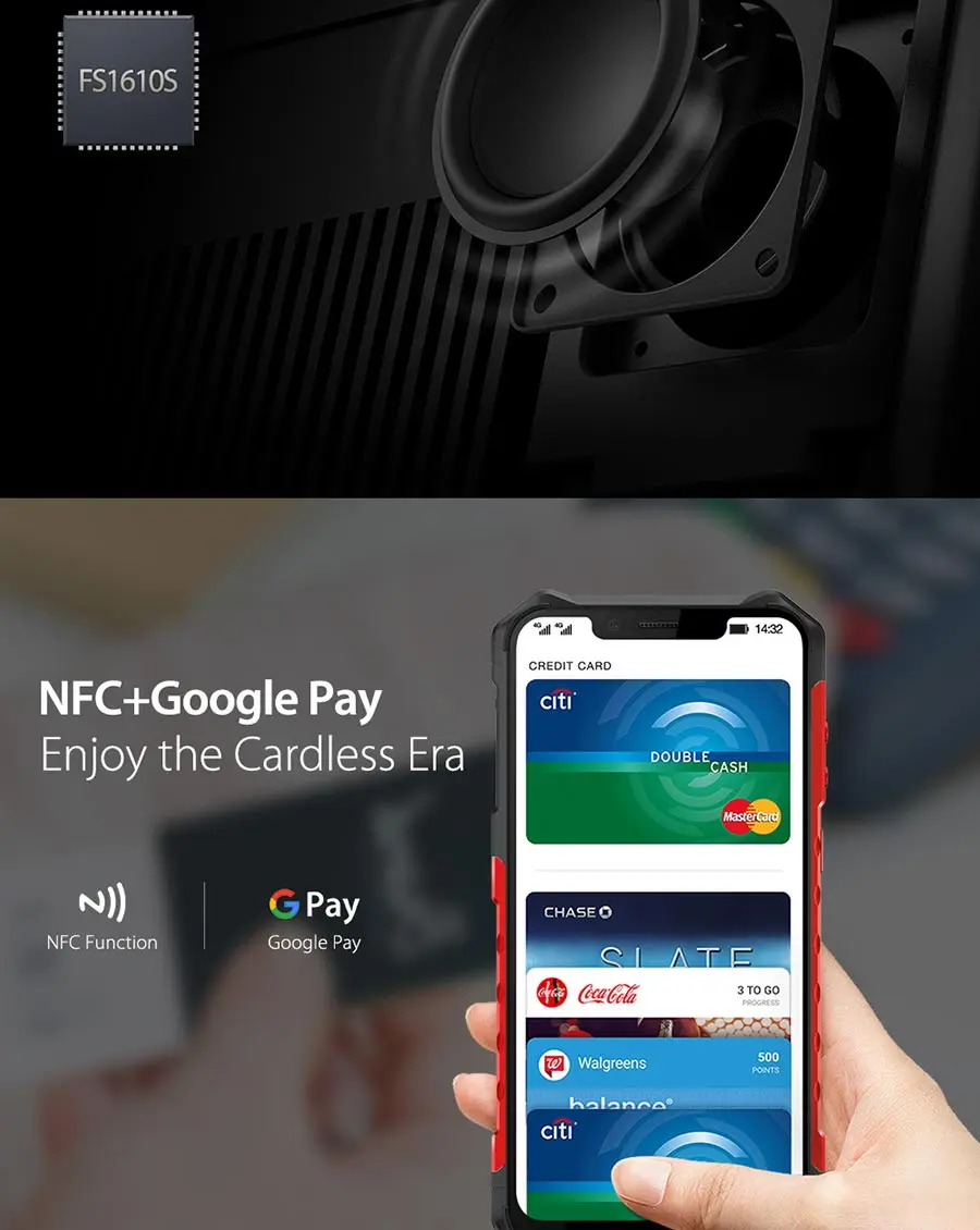 Ulefone Armor 6E Android 9,0 6," IP68 Водонепроницаемый Helio P70 4G+ 64G для распознавания лица NFC Беспроводная зарядка прочный мобильный телефон