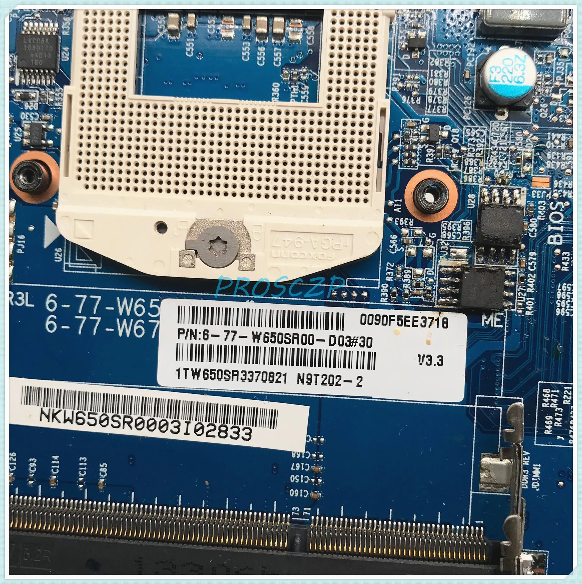 Высококачественная материнская плата для ноутбука Clevo W650SR W650SH 6-71-W6500-D03 с