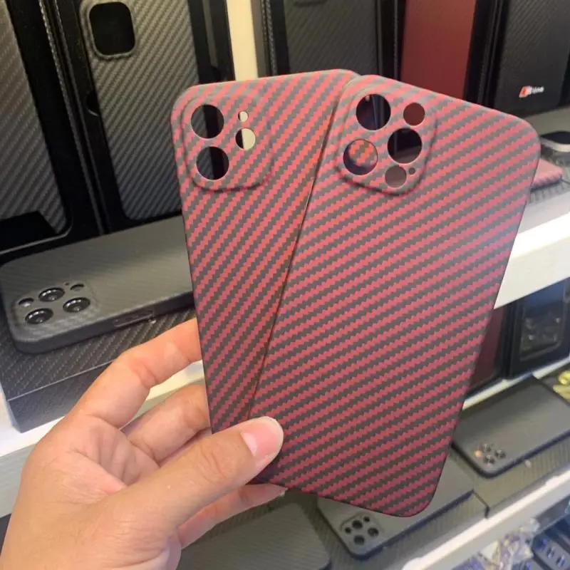 

FeelMe 100% Real Pure Carbon Fiber Phone Case For iPhone 12 Pro Ultra-thin Anti-fall Hard Cover For iPhone 13 Pro Max 12 Mini