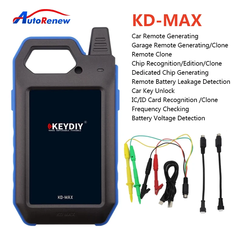 

KEYDIY KD Max Auto Key Programmer Remote Generator/Chip Reader/Frequency Tester Better Than KD-X2 Support in Spanish Portuguese