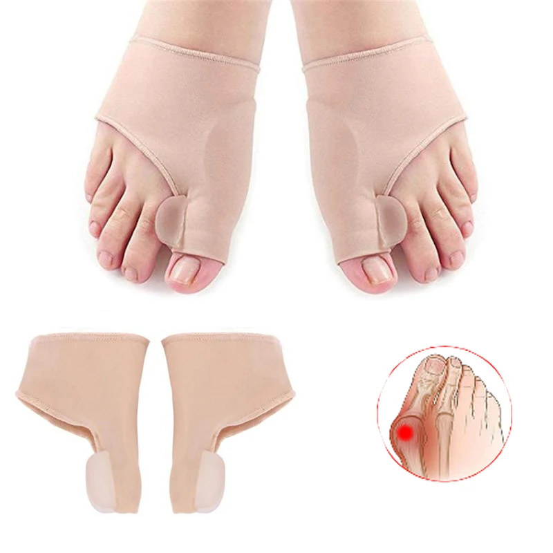 1 пара силиконовые носки для педикюра при вальгусной деформации|Инструмент ухода