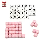 Силиконовые бусины для прорезывания зубов BOBO.BOX, экологически чистые бусины для прорезывания зубов, букв, соска с бусами, цепочка, зажим, сделай сам, ожерелье, шнур для погремушек, не содержит БФА