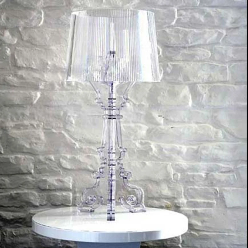Прозрачная акриловая Настольная лампа с высоким акцентом декоративный
