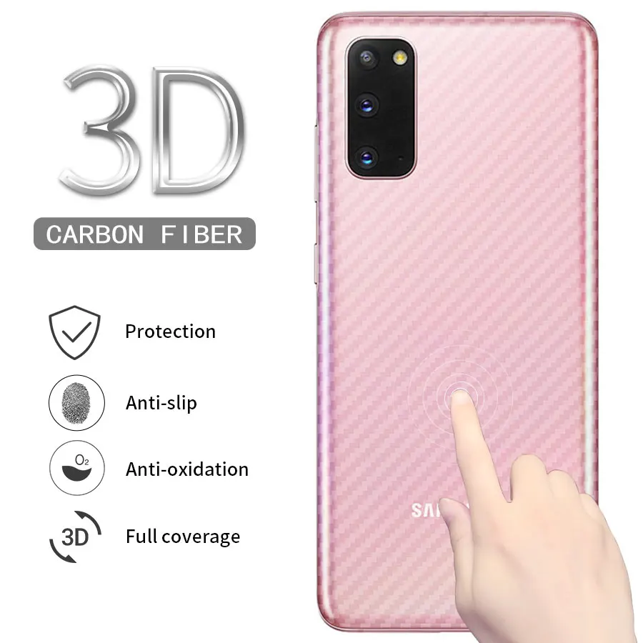 Задняя защитная 3D пленка из углеродного волокна для Samsung Galaxy S20 Ultra 5G 20 A51 A71 A7 A9 2018 5