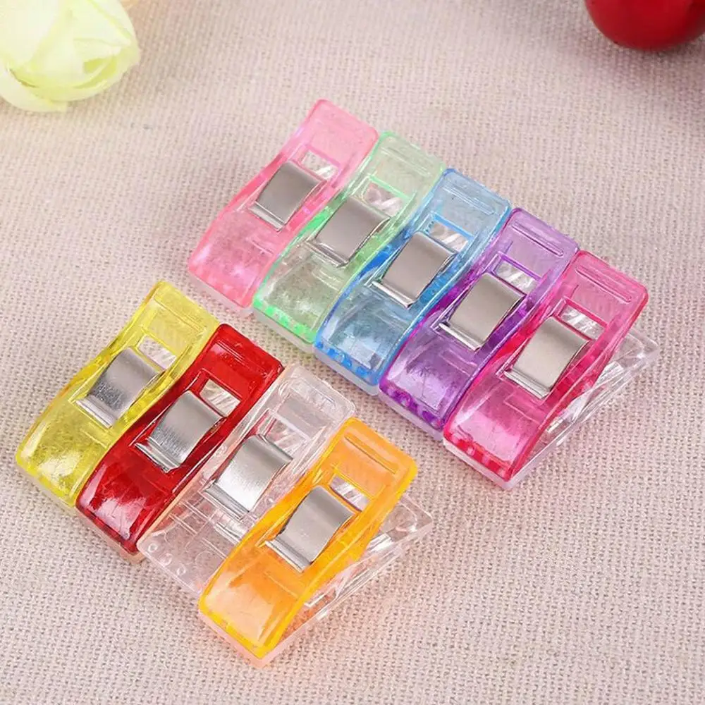 

1/10/30/50PCS Sewing Clip Plastic Clip Working Foot Cover Multicolor Fabric Clip Patchwork Hemming Sewing Tool Sewing Accessory