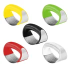 Ручной пресс для чеснока из нержавеющей стали, 1 шт., измельчение чеснока, инструмент для измельчения изогнутых фруктов, овощей, кухонные приспособления