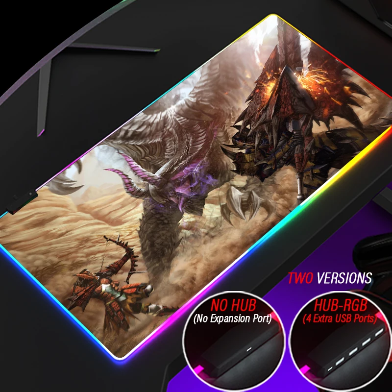 

Коврик MHW игровой со светодиодной подсветкой, RGB, 4 в 1