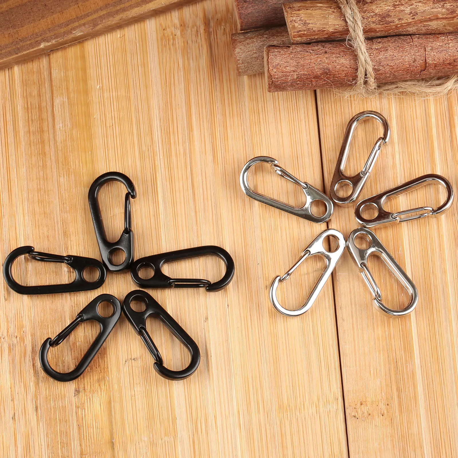 5 шт. карабин из цинкового сплава для повседневного использования 3 х1 см | Спорт и