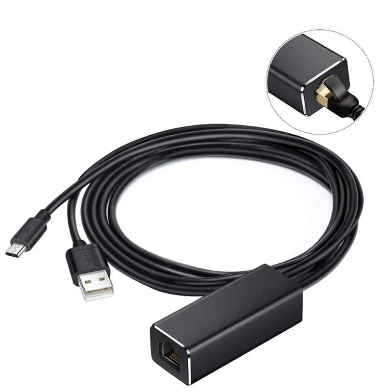 Ethernet адаптеры-конвертеры Micro USB к RJ45 10/100 Мбит/с сетевая карта LAN для пожарного ТВ и