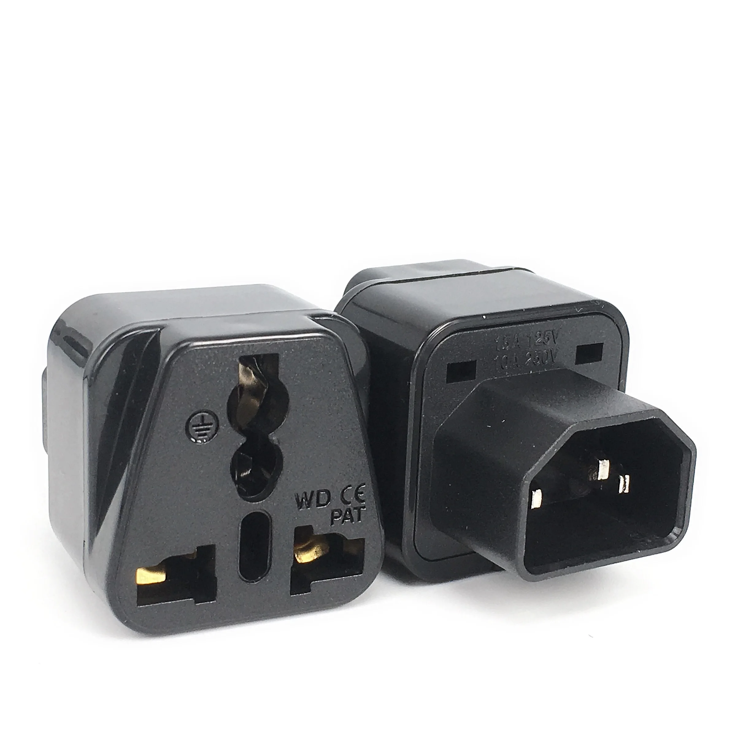 Универсальная черная белая 10 А CE IEC320 UPS PDU C14 розетка преобразователь разъем для