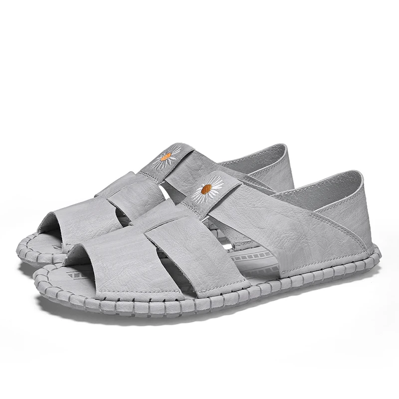 Повседневная обувь в римском стиле для мужчин Модная Натуральная кожа