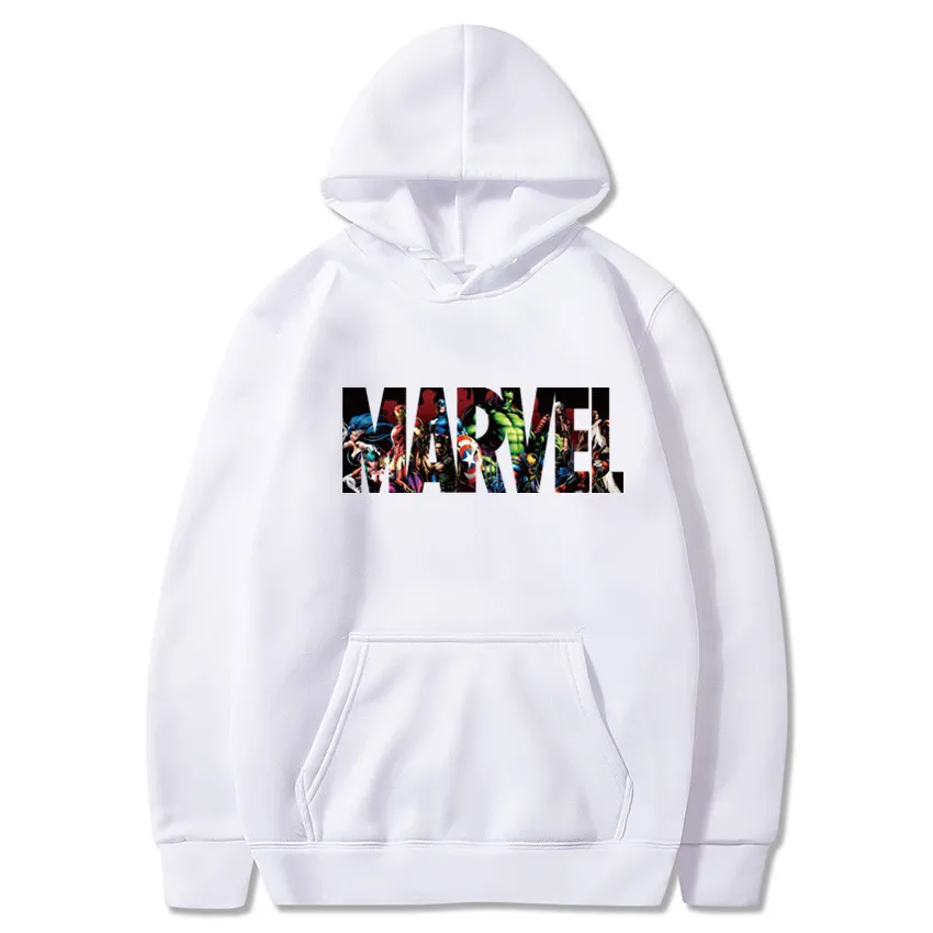 Shun princes Store Новые супер толстовки с героями Модные мужские/женские надписью Marvel