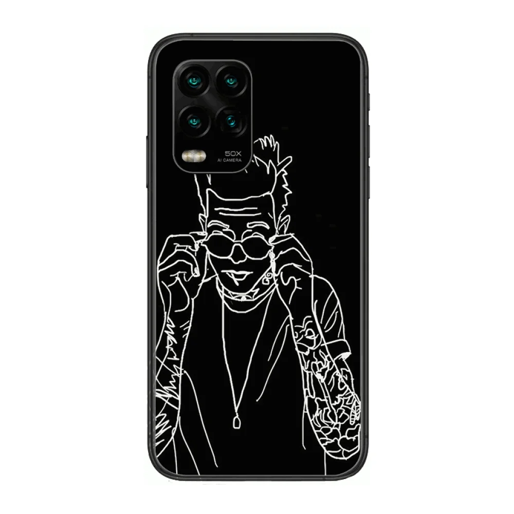 

Boutique Quality HD Phone Case For xiaomi Redmi Note 9S 8 7 6 5 A Pro T Anime Black Cover Silicone Back Pretty senior