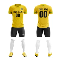 custom soccer jersey and shorts full sublimated team name and numbers personalized make your own stretchable durable sportswear