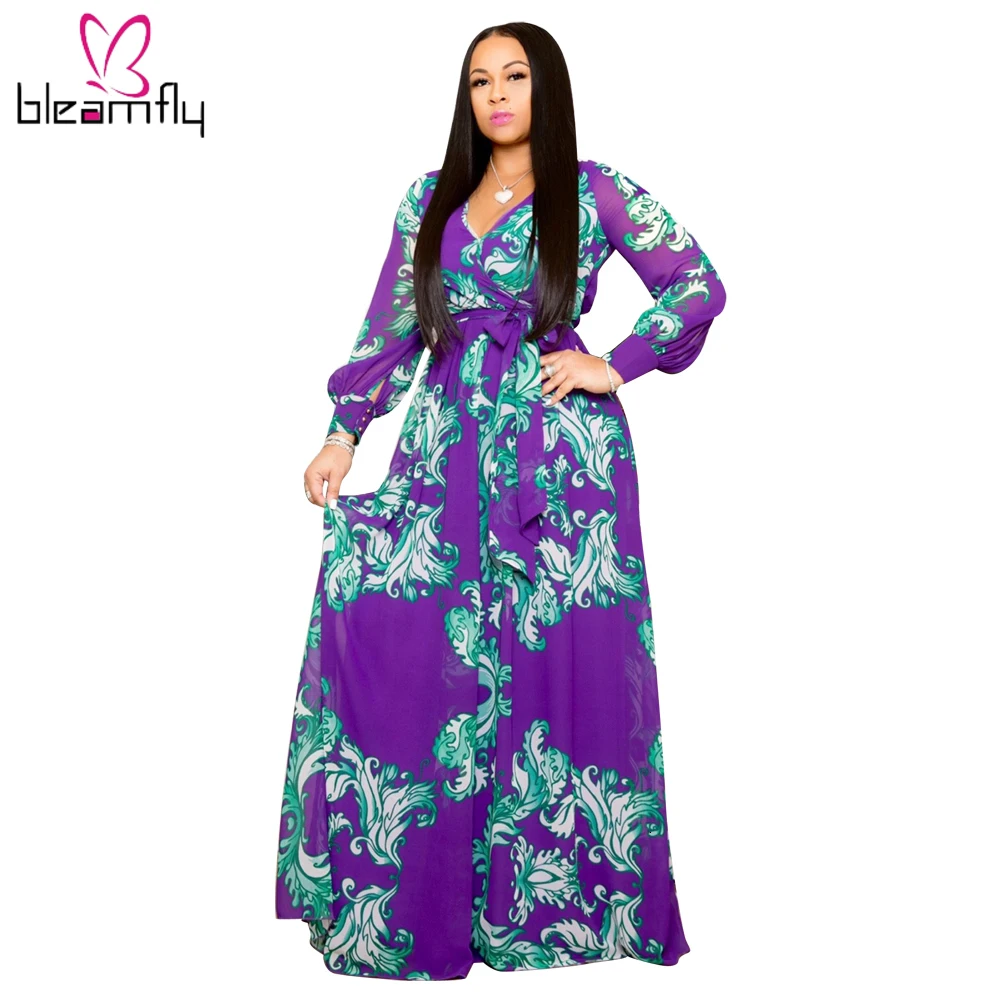 2019 женское осеннее платье бодикон с цветочным принтом длинное макси сексуальные