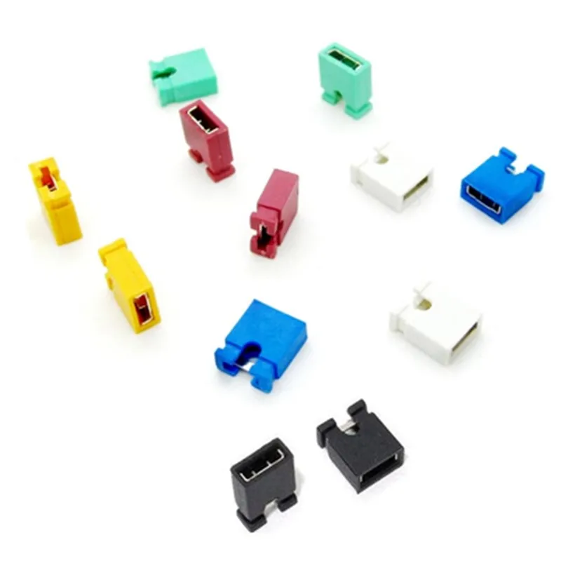 

2000pcs Connector cap 2.54mm Standard Circuit Board Jumper Cap Shunts Short Circuit Cap Short Connection Block