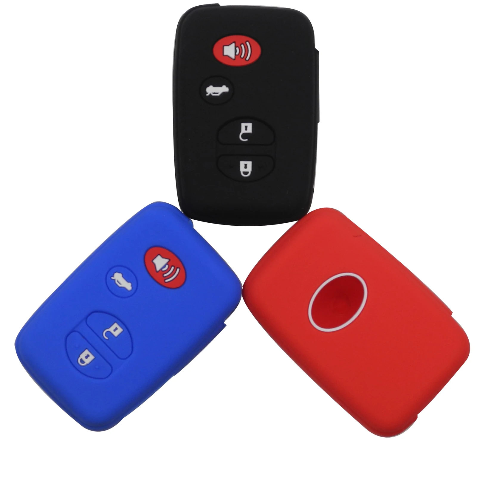 

Kutery 4 Buttons Remote Car Key Case Silicone Protect shell For Toyota Highlander Prius Venza Land Cruiser Car Key Styling