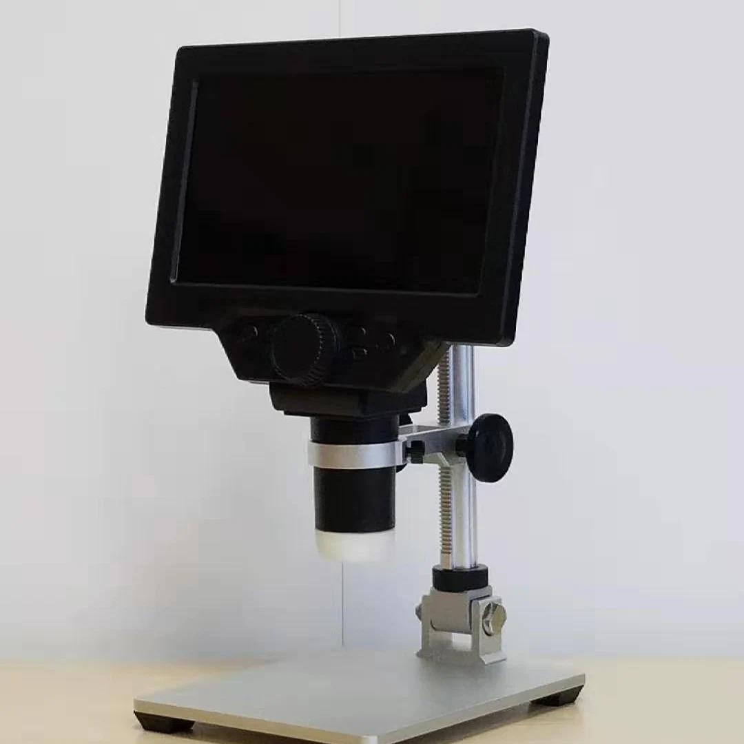 Mustool G1200 Цифровые микроскопы 12MP 7 дюймовым HD монитором под управлением ЖК-дисплей Дисплей 1-1200X непрерывного усиления вращающийся Лупа