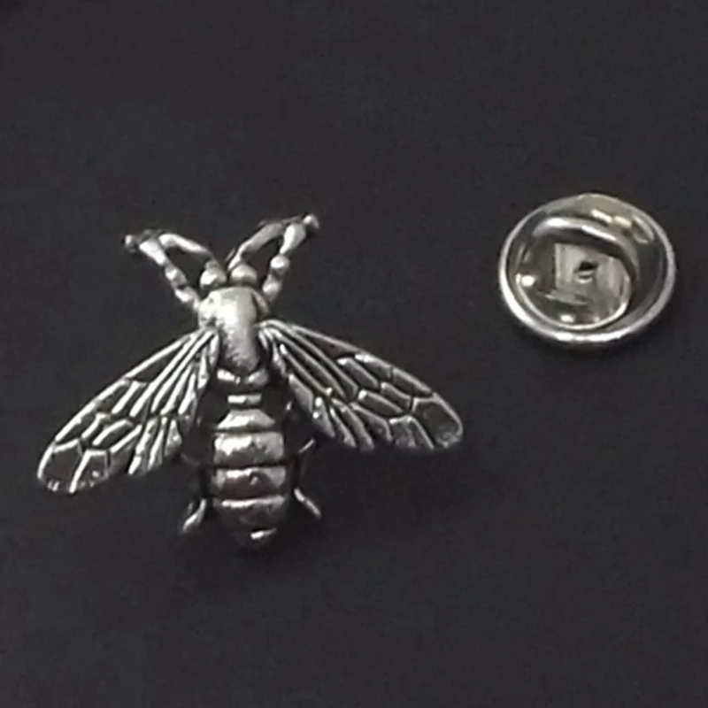 Милые животные пчелы брошь Античный стиль металла мед Броши с насекомыми для