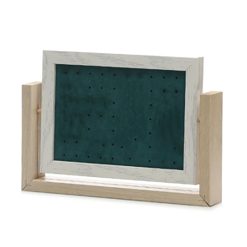 

Fashion Rotating Photo Frame Ear Nail Jewelry Display Stand Necklace Earing Jewelry Display Stand Jewelry Rack