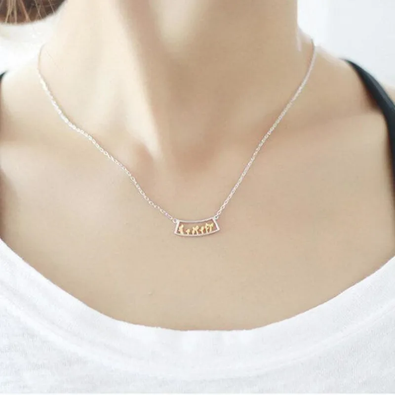 

New Arrival Creative 925 Sterling Silver Jewelry Wholesale Tree Window Before The Plant Grass Fresh Female Pendant Necklace H288