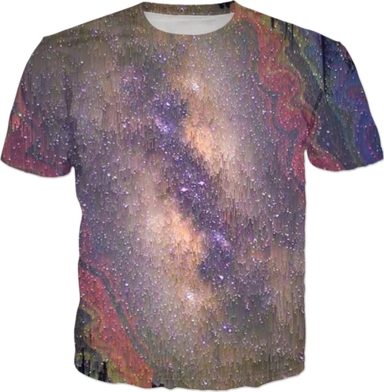 

2020 Cosmic Sky T Shirt Hip Hop Clothing Harajuku Hip Hop Printed 3D T Shirt