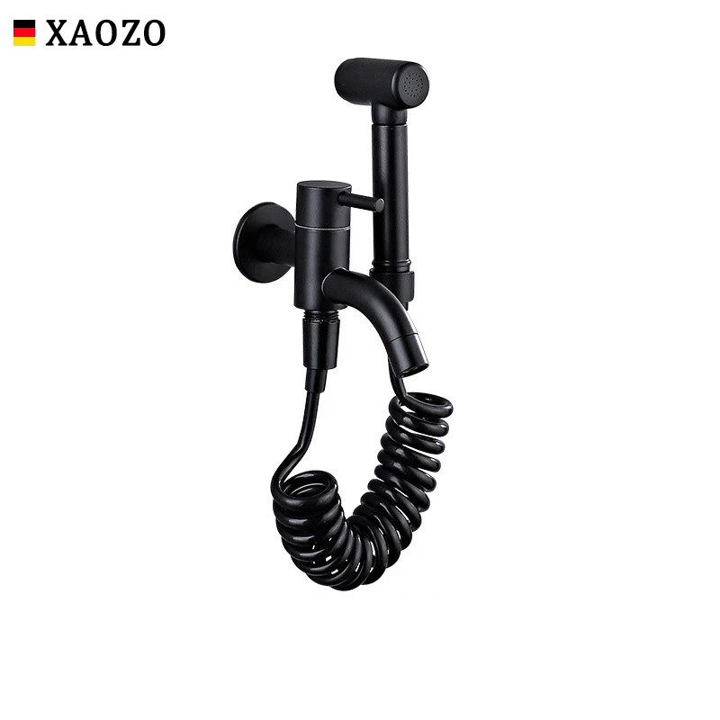 Матовый черный смеситель для ванной комнаты кран душа мойка угловой клапан