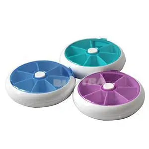 Новый Круглый 7 слотов Еженедельные таблетки чехол s Коробки Витамин Медицина