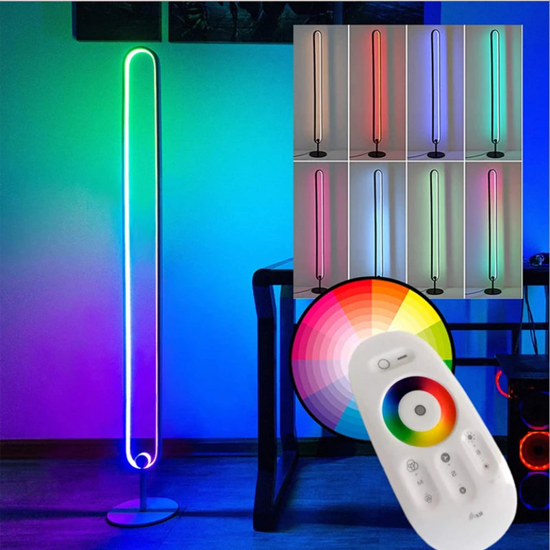 Home Decorations Night Light Rgb Standing Lamps for Living Room Bedroom Floor Modern Table Lamp Smart APP Lamp Remote Control