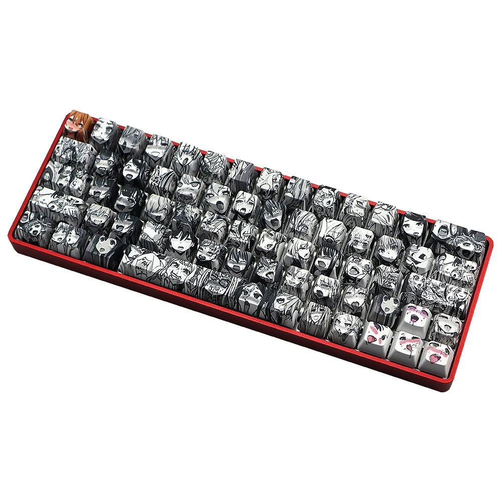 PBT 71 ключ Ahegao Keycap краситель сублимации OEM профиль японского аниме для вишневого