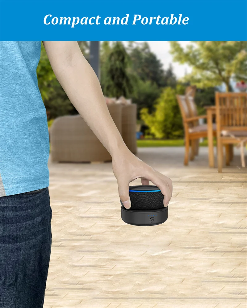Аккумуляторное основание для Alexa Echo Dot 3 3-го поколения портативное и