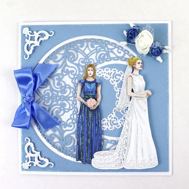 Роза дафодил 3D deckpa металлические трафареты для пресс формы скрапбукинга