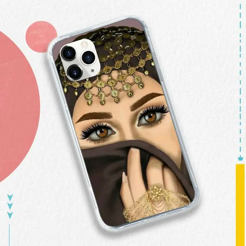

beautiful girl Islam woman Phone Case for iPhone 11 12 pro XS MAX 8 7 6 6S Plus X 5S SE 2020 XR