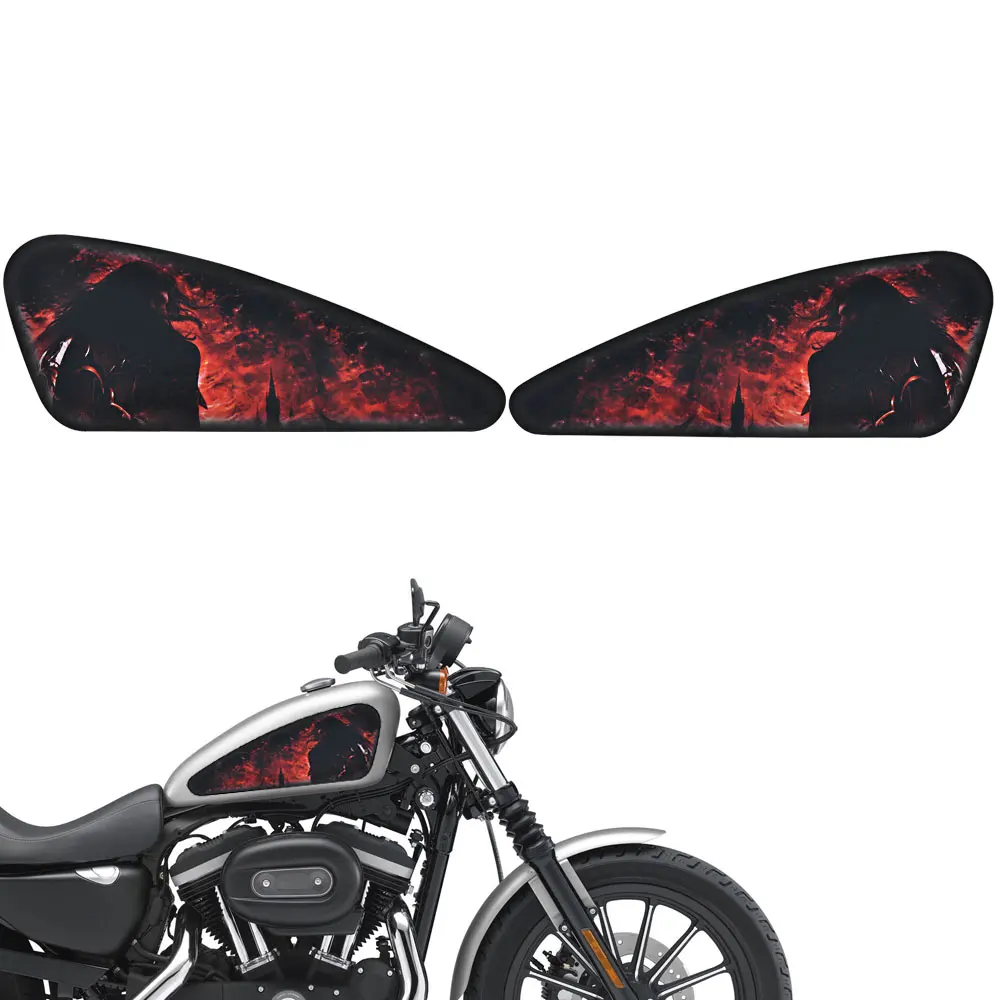 Мото наклейки для Yamaha XS650 Suzuki DR650 топливный бак водонепроницаемые накладки Harley