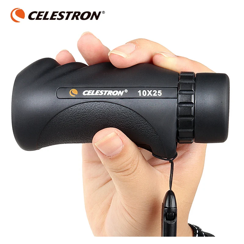 

Celestron Natuur 10X25 Mini Pocket Monoculaire Waterdicht BAK4 Prisma High Definition Draagbare Verrekijker Voor Outdoor Reizen