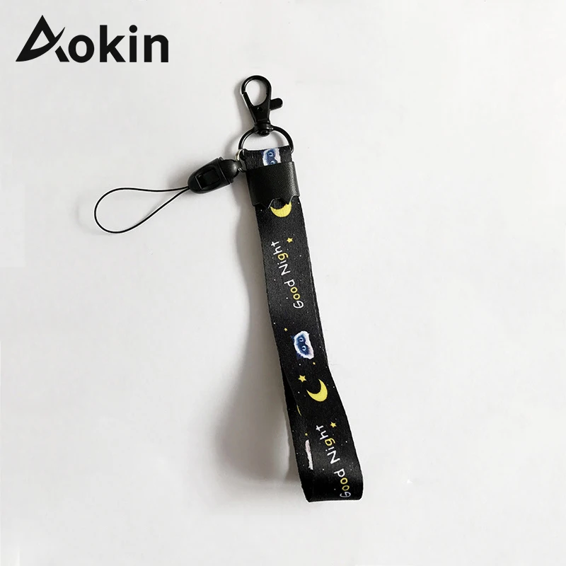 Aokin/милый мультяшный ремешок на шею для ключей, ID, держатель для карт, ремешок на запястье, ремешок на руку для телефонов, брелок Nekband