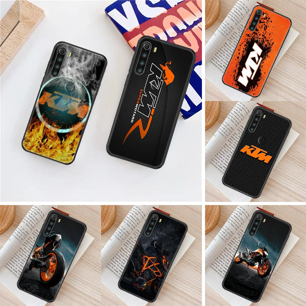 

KTMS motorcycle Phone case For Xiaomi Redmi Note 7 7A 8 8T 9 9A 9S 10 K30 Pro Ultra black luxury back silicone funda art bumper