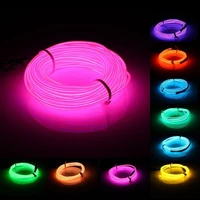 10m el led flexible soft tube wire neon glow car rope strip light xmas decor dc12v