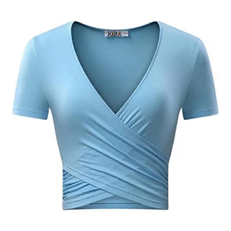 2018 Spring Summer European And American New Style Ms Explosion Models Women T-shirt Cross-Short Sleeve Top Wholes |