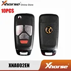 Беспроводной пульт дистанционного управления XHORSE XNAU02EN для Audi Flip, 4 кнопки, английская версия 10 шт.лот