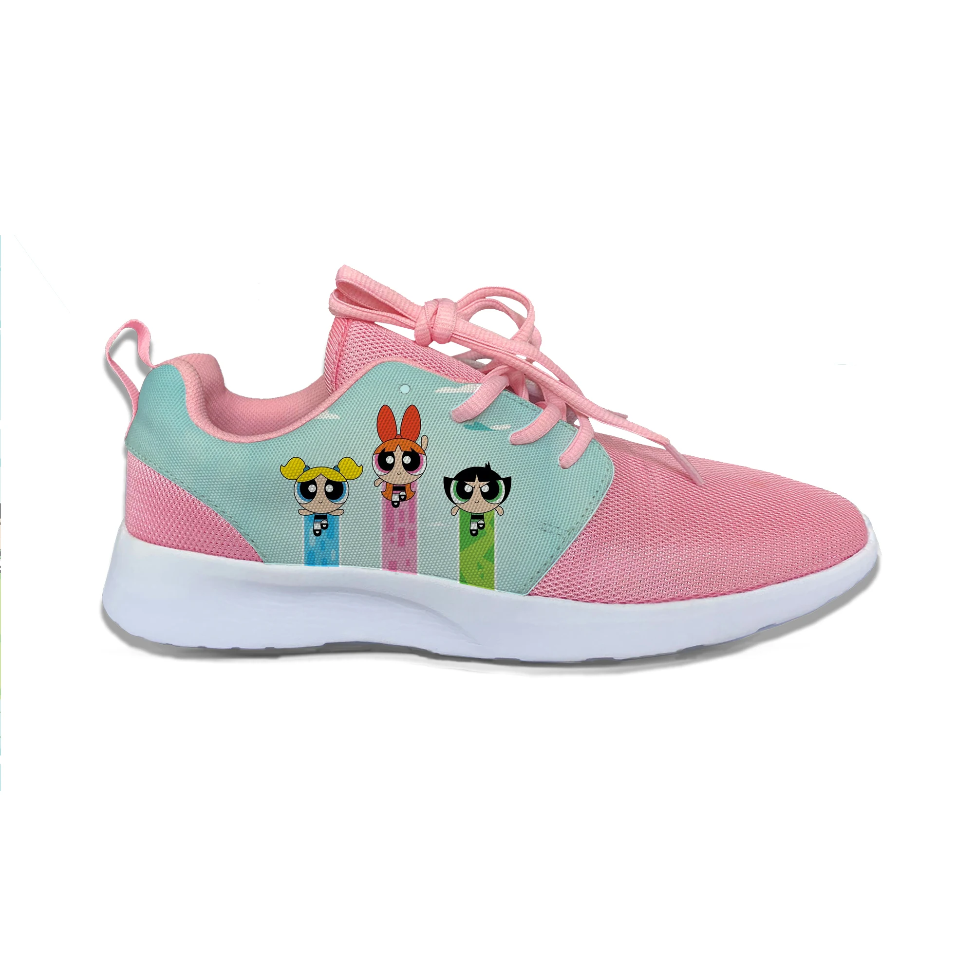 Powerpuff девушки Забавный мультфильм горячие милые модные спортивные кроссовки