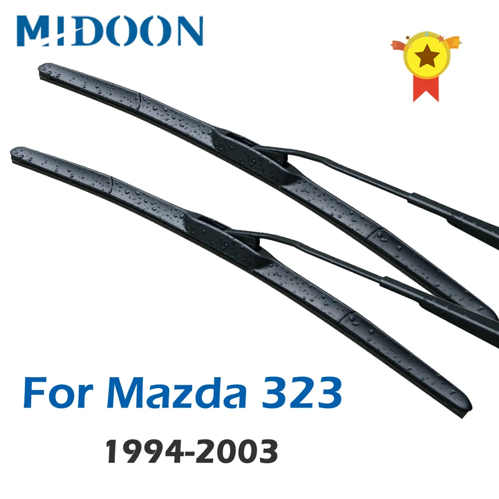 Гибридные щетки стеклоочистителя MIDOON для Mazda 323 Fit крюковые рычаги 1994 1995 1996 1997 1998