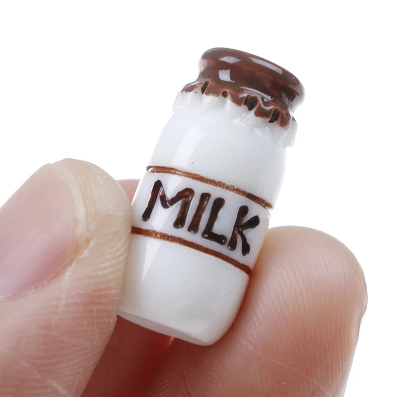 

3 Pieces Miniature Dollhouse Drink Bottle Mini Food Play Doll House Children Kitchen Toys 1:12 Scale