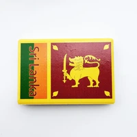 qiqipp sri lanka creative flag tourism memorial decorative crafts collection gift ceramic magnet fridge magnet