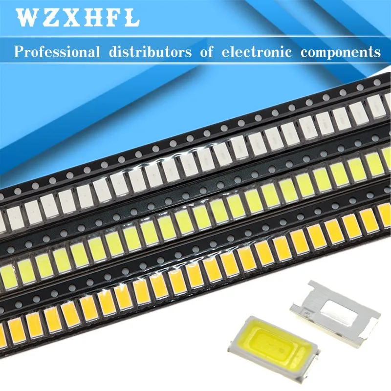 100 шт 5630/5730-CW/WW 0 5 W-150Ma 50-55lm 6500K белый светильник SMD 5730 5630 Светодиодный диоды для