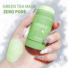 Очищающая маска для лица с зеленым чаем, уход за кожей, против акне, сужение пор, контроль жирности лица, Корейская палочка для ухода за кожей